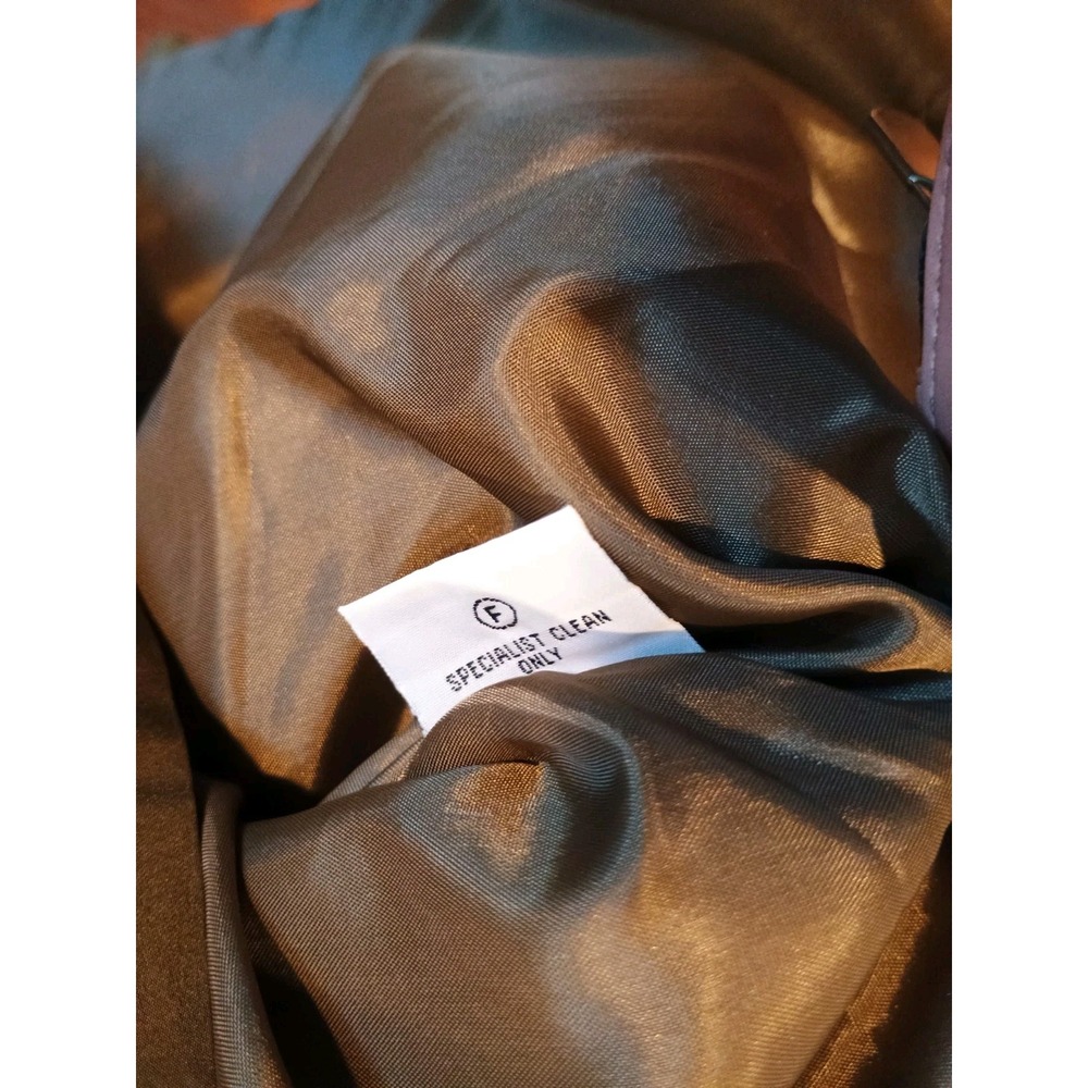 Boden Silk A-Line Floral Embellished Skirt Size US 10R Green Side Zip Irredesent - Picture 8 of 10